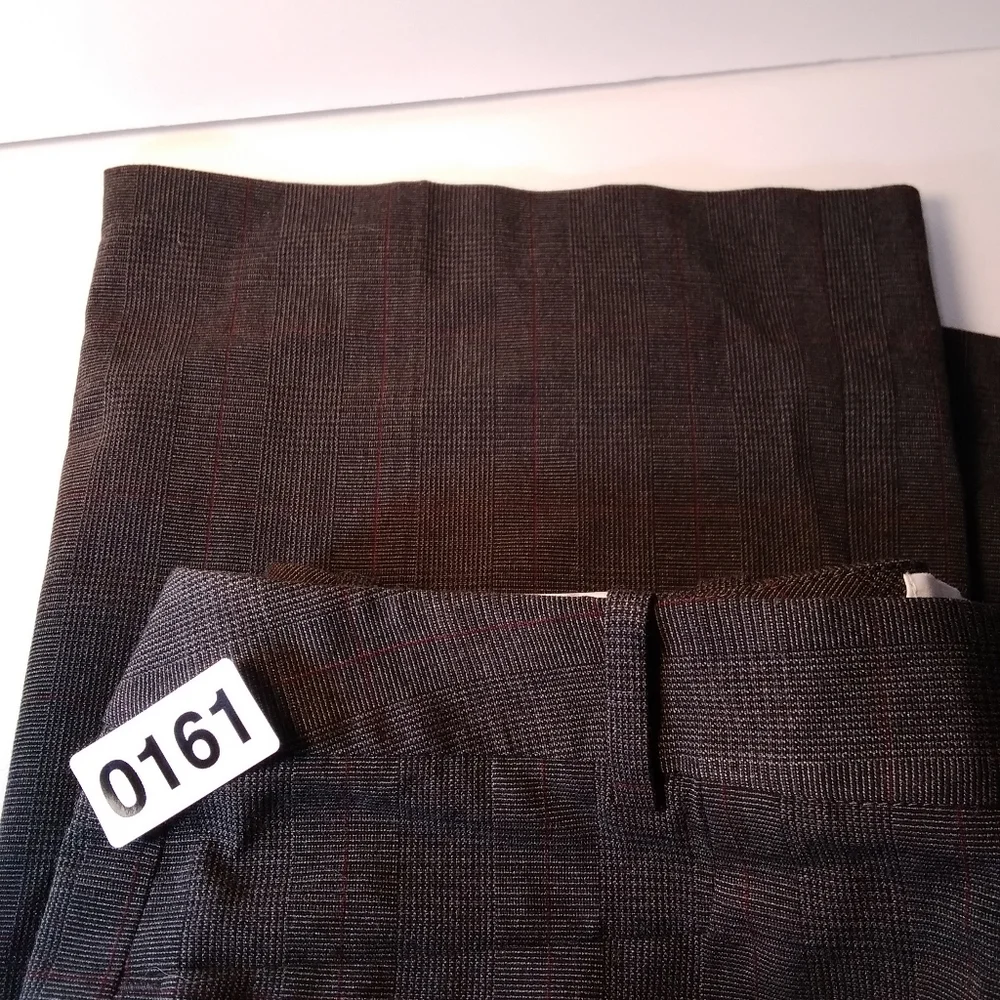 Calvin Klein Modern Fit Charcoal Grey Pinstripe Trousers Nwt - Picture 5 of 9